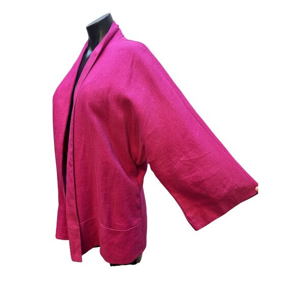 Lafayette 148 Open Front Kimono Cardigan Relaxed Fit w/Two Front Pockets Size XL - Picture 4 of 7